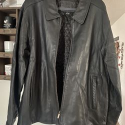 Men’s Genuine, Black Leather Jacket