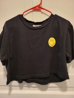 Smiley Face Crop Top
