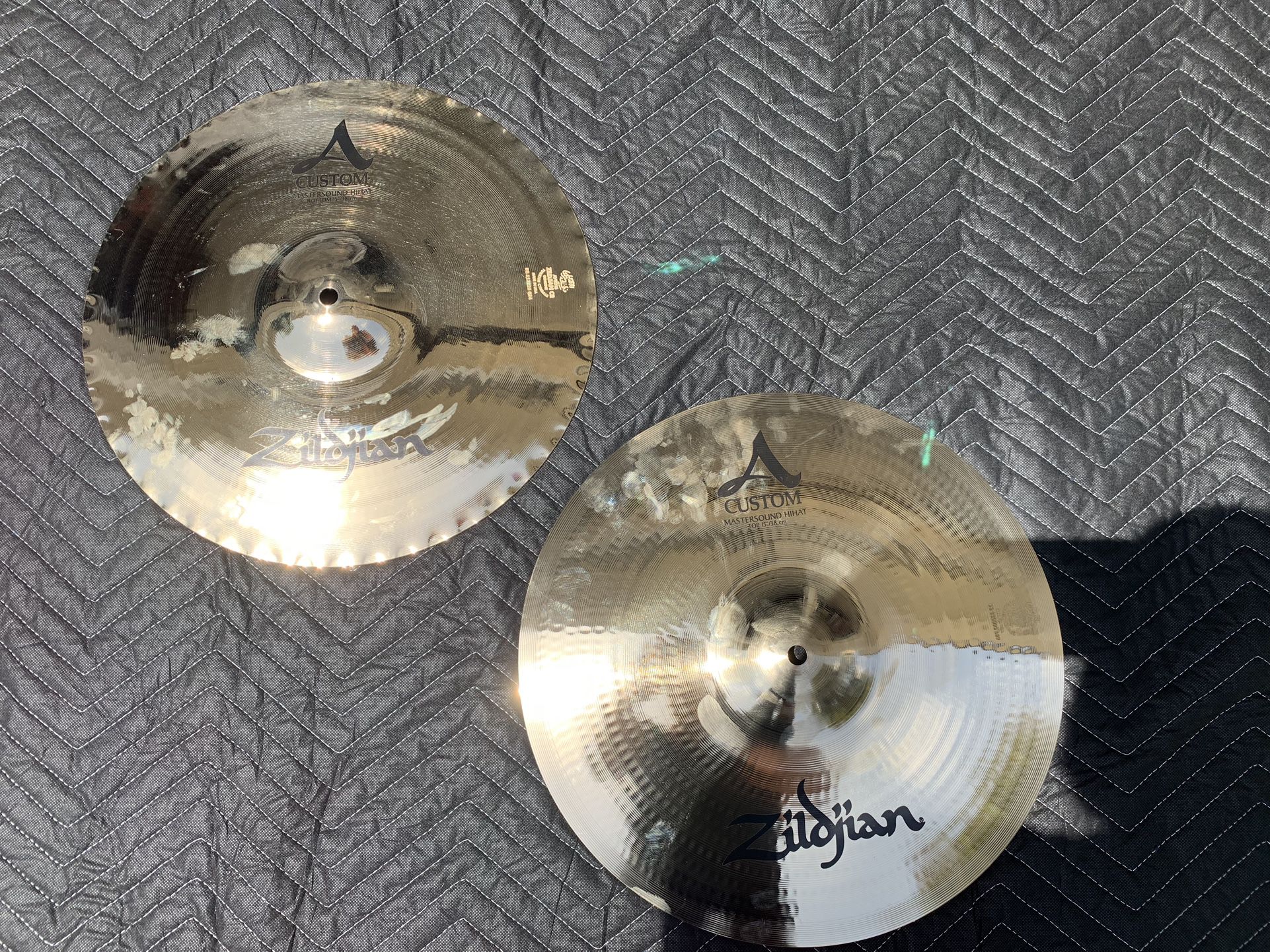 Zildjian A Custom Series 15” Mastersound Hi Hat Drum Cymbals BRAND NEW Retails for $539