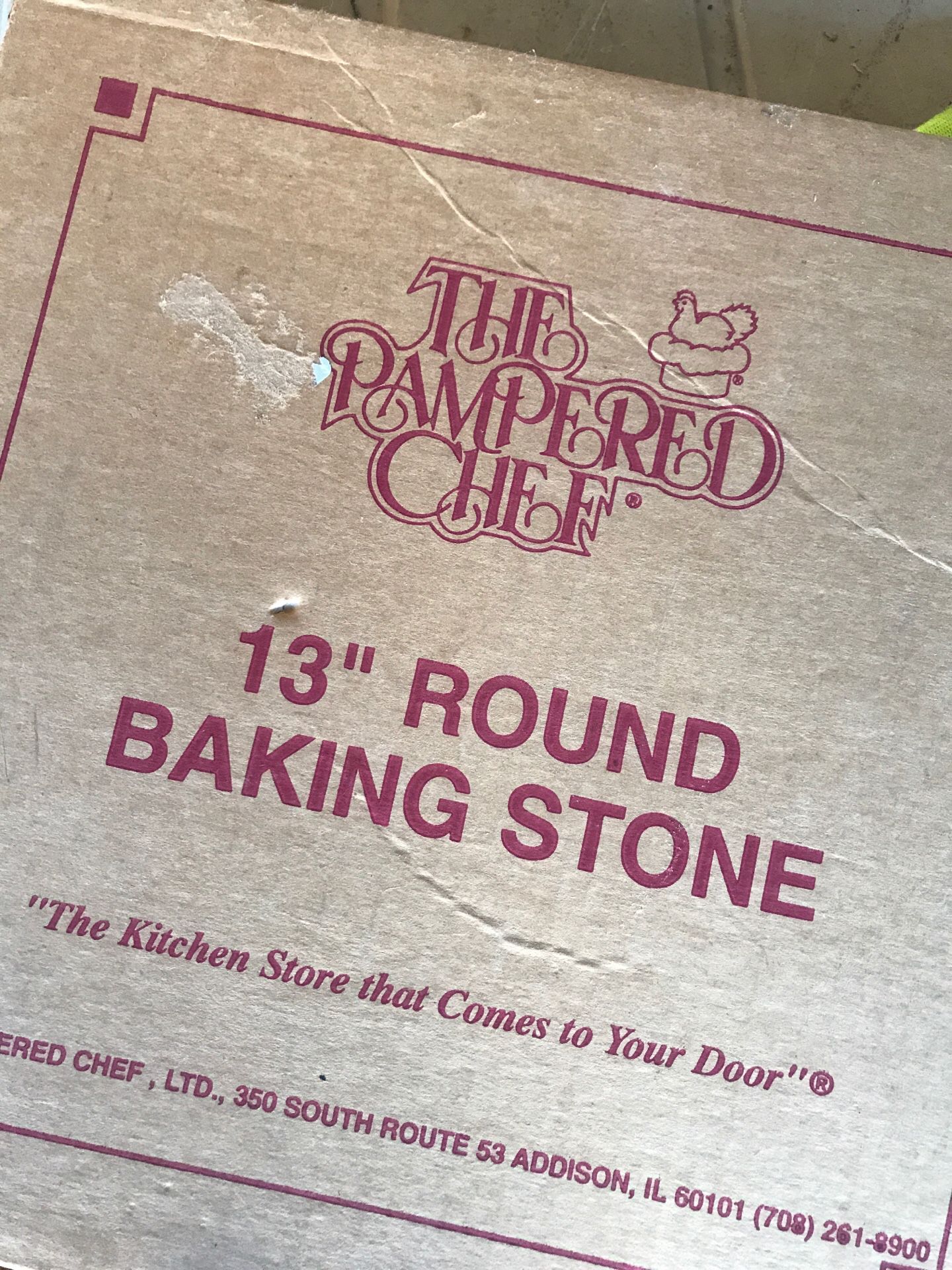 Pampered Chef baking stone