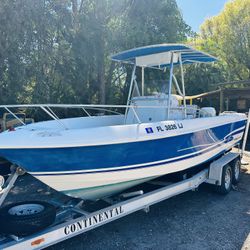 Gorgeous 24’ PROLINE center console boat / full tuneup, water, ready!!!