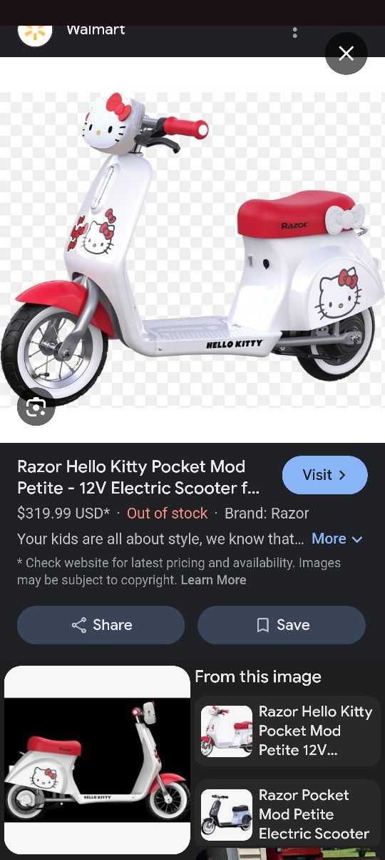 MINI HELLO KITTY Moped