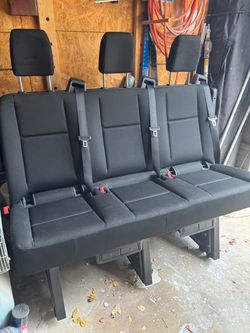 3-Passenger Sprinter Van Bench Seat with Seatbelts