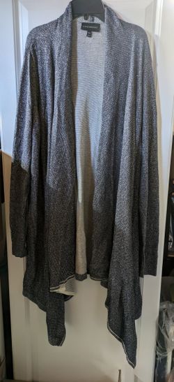 Lane Bryant Metallic Blue Layered Cardigan Size 18/20