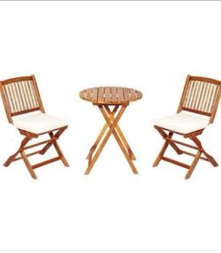 Outdoor patio set Acacia wood