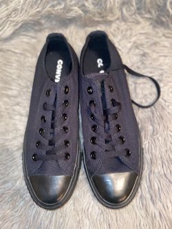 Chuck’s All black Low tops Men’s 6 women’s 8