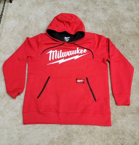Men's X-Large Red Midweight Long-Sleeve Pullover Hoodie