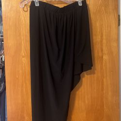 Black Charlotte Rousse Hi-Lo Skirt