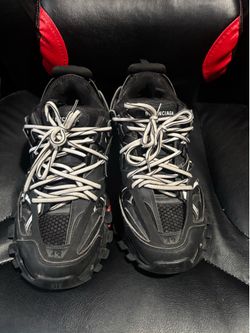 balenciaga tracks black & white