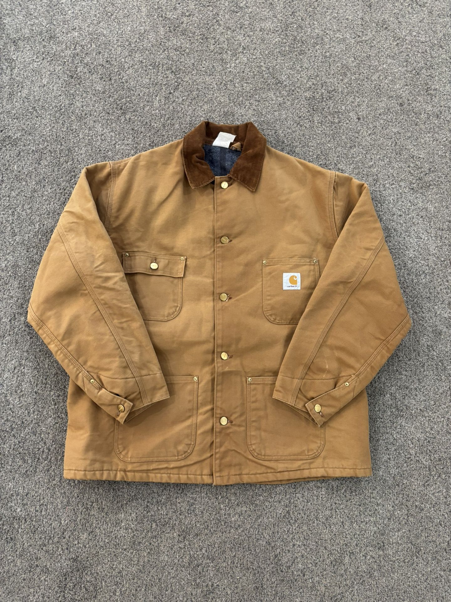 Vintage 90s blanket lined Carhartt chore jacket Mens Size XL