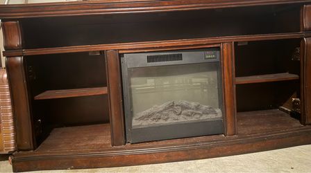 Tv console fireplace