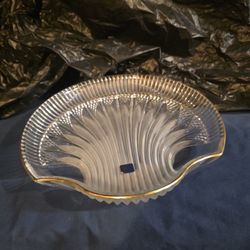 Crystal Gilded Shell Serving Plate
