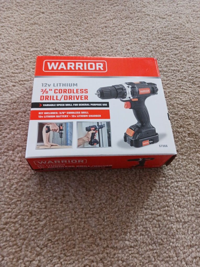 Drill, Cordless 12v Lithium