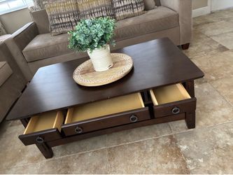 Coffee table and console