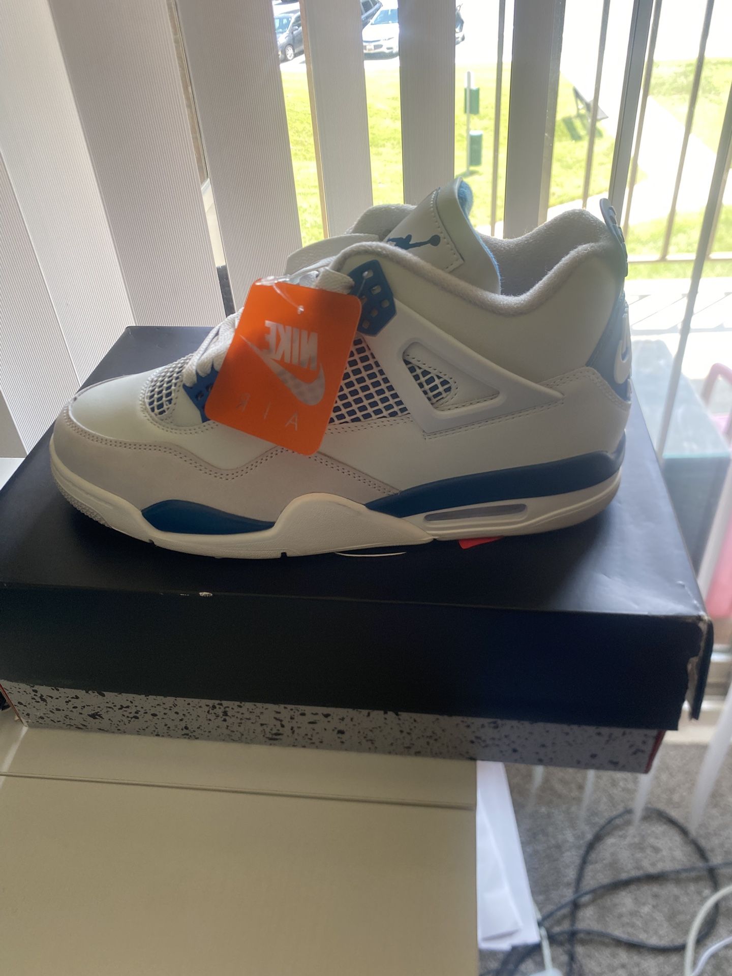 Brand New Jordan 4's Military Blue