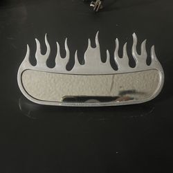 flames rear view mirror
