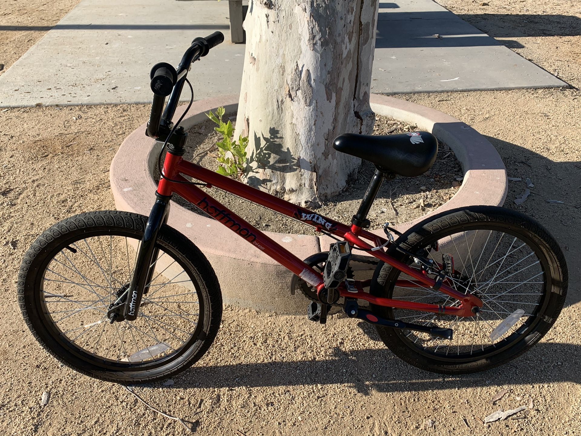 Hoffman 20 BMX Bicycle Freestyle Bike Piece Crank Black Red