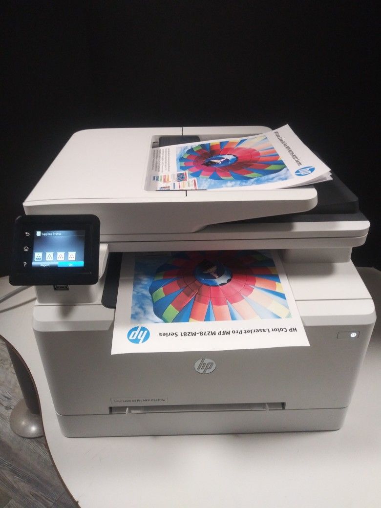 Color Laser Printer HP Color LaserJet Pro MFP M281fdw, All-in-One Touch screen., Wireless.
