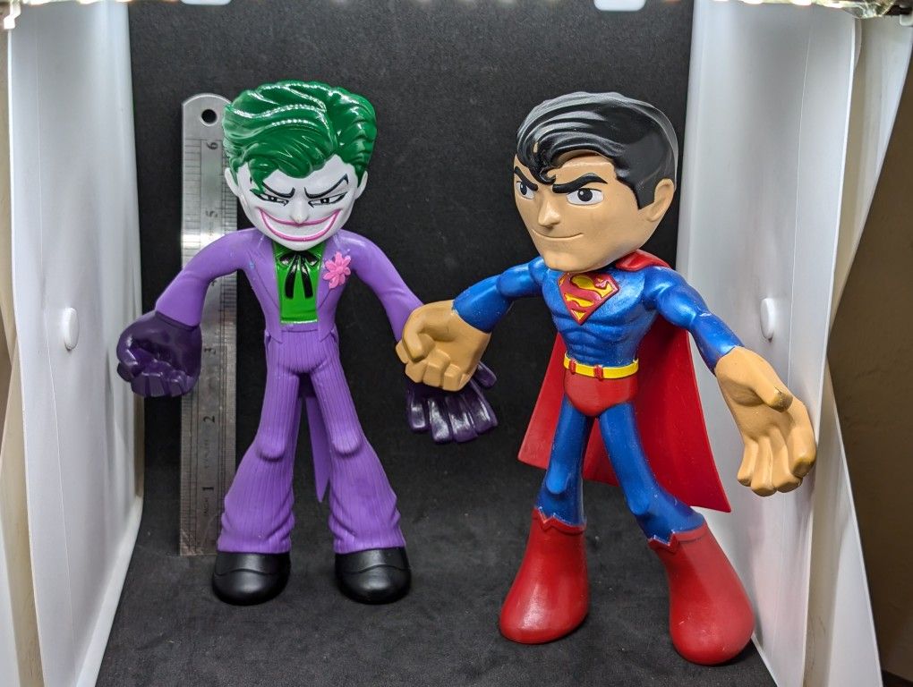 Justice League DC Comics Flextreme Bendable Figures The Joker & Superman