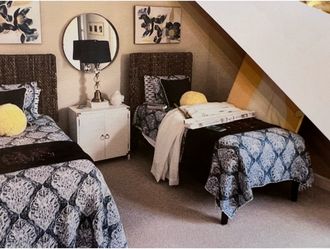 2 Twin Beds with New Macy’s Mattresses