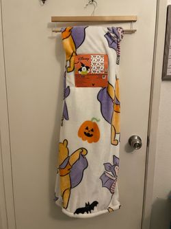 Disney Winnie the Pooh Halloween Plush Throw Blanket