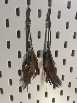 Feather Dangle Earrings