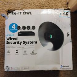 **Delivery Available**Night Owl Wired Security System Cameras 4 Units House And Home Camera Surveillance 