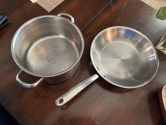 Stainless Steel Pot and Skillet Set