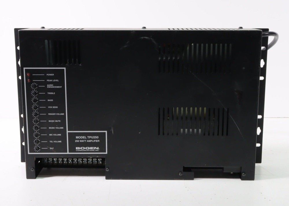 Bogen TPU250 Wall-Mountable Telephone Paging Amplifier 250 Watts