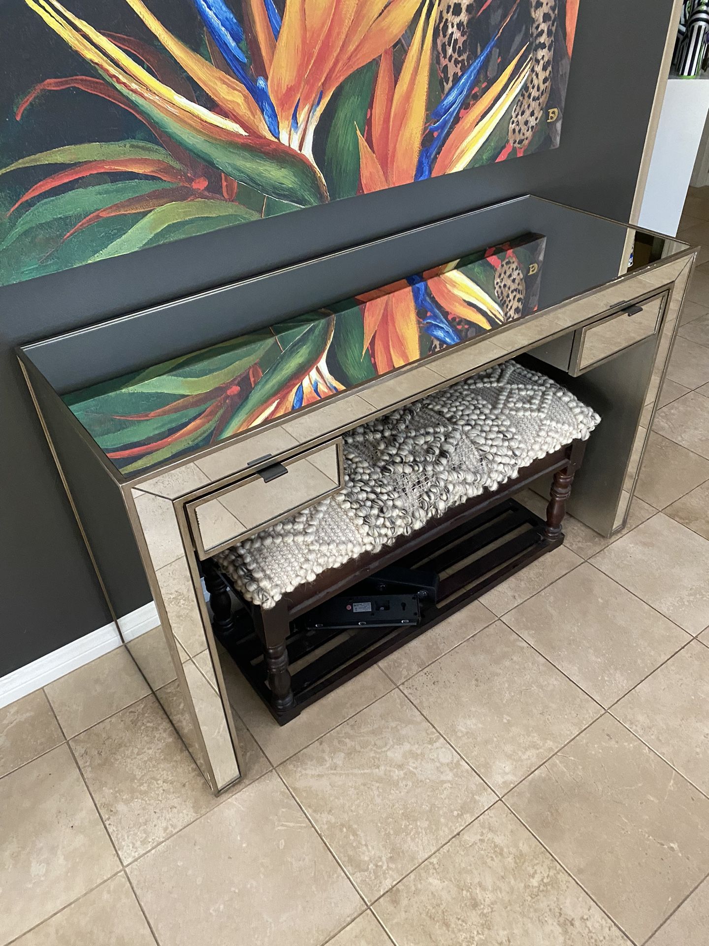 Mirrored Pier 1 Desk Vanity