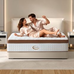 Queen 14” Hybrid Mattress-Medium Firm-Memory Foam & Individual Picket Springs $200 FIRM