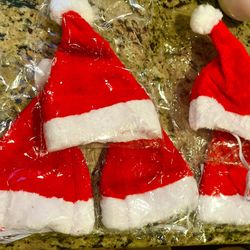 Loma Linda * Small Santa hat Newborn Baby/ Baby Doll/ Furry Baby W/ Chin Strap Each $5