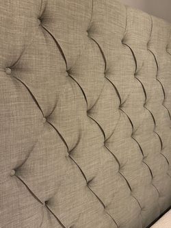King Size Tempur-Pedic Mattress + Upholstered Bed Frame + Box Spring – $1,000