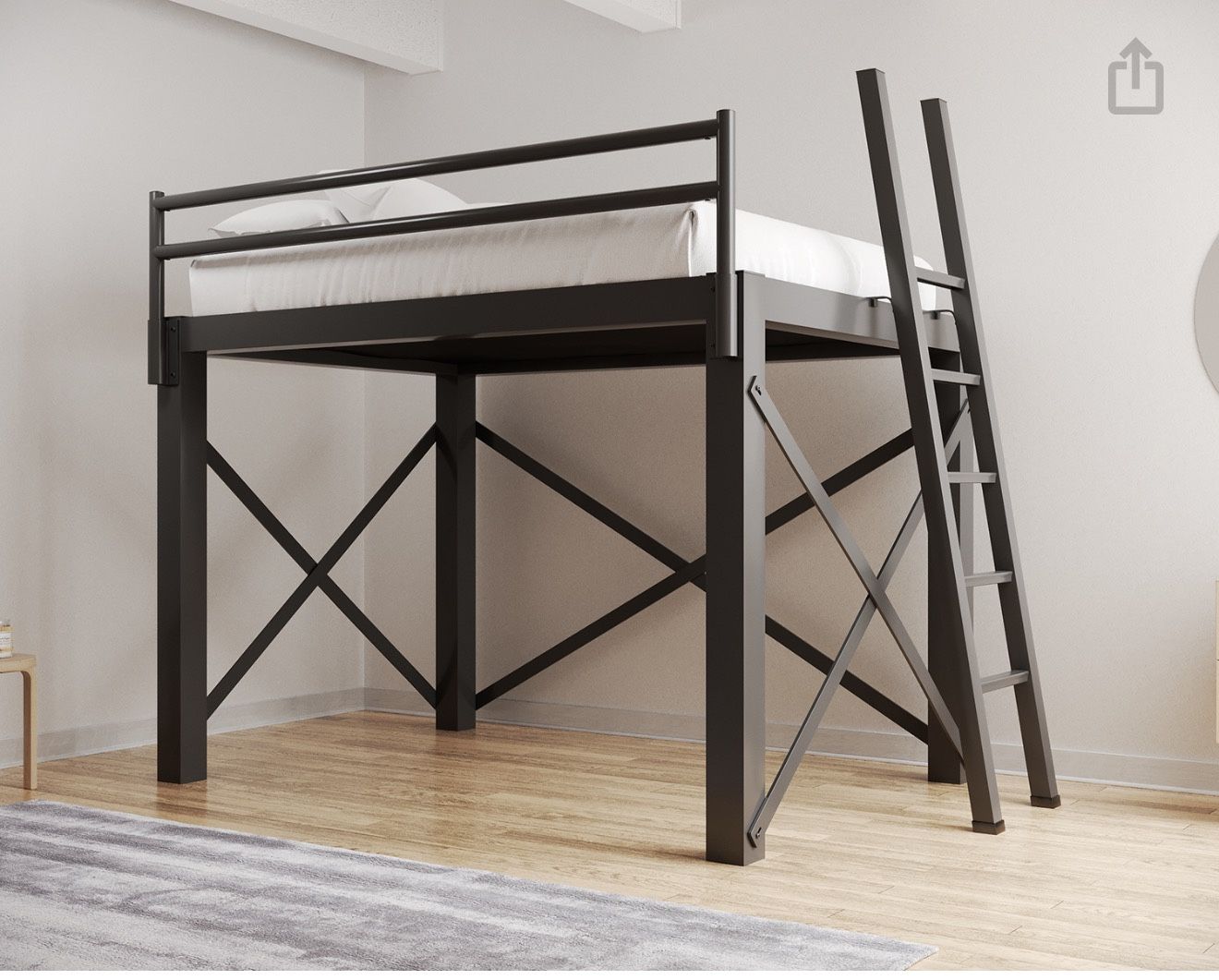 Queen Loft Bed Frame