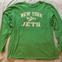 New York Jets NFL Long-Sleeved Green Shirt; Men’s L 
