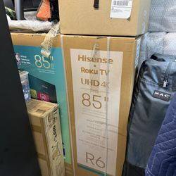 *Brand New & Sealed* —Hisense 85” 4K Roku TV – Never Opened
