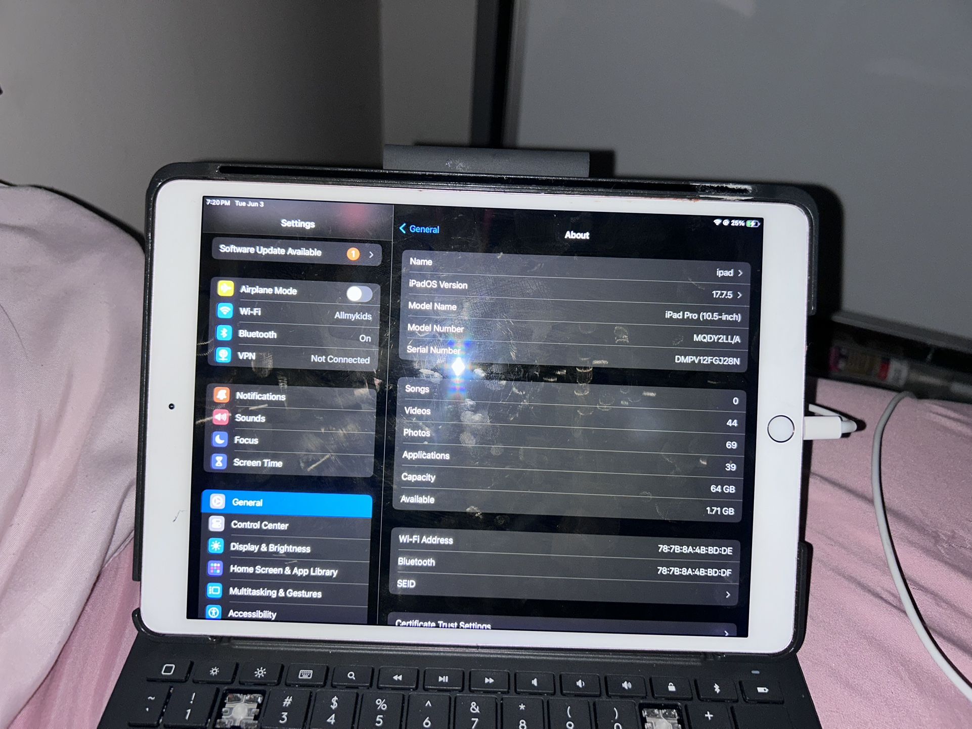 iPad Version 17.7