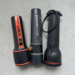 Dorcy Krypton Energizer Halogen Lumilite Vintage Flashlights Lot