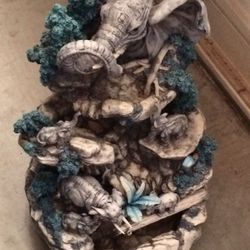 Elephant Fountain Rare Collectible DeCapoli