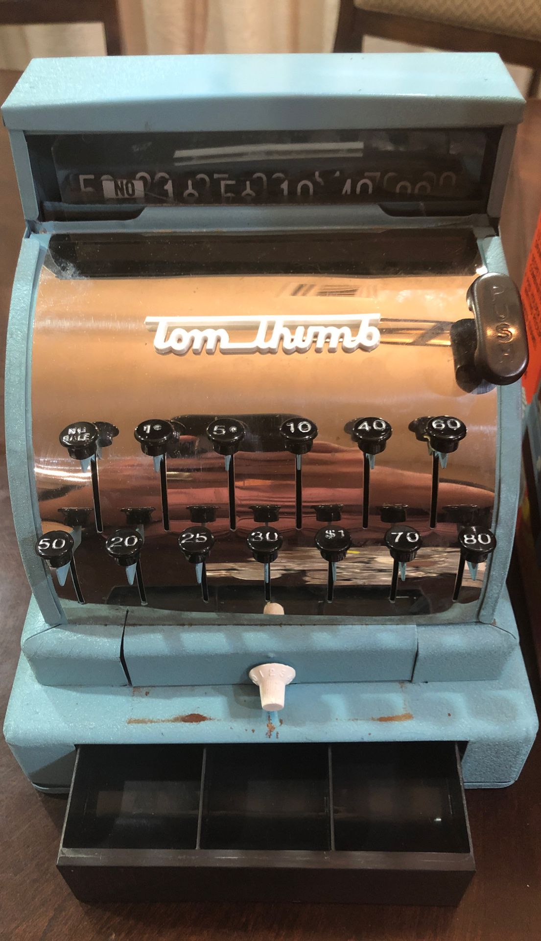 Vintage Antique toy Tom Thumb Toy Cash Register