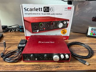 Focusrite Scarlett 6i6 2nd Gen USB Audio Interface – Complete w/ Box