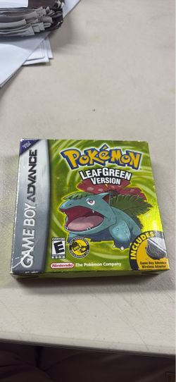 Pokémon LeafGreen Version – Game Boy Advance – 100% Complete CIB