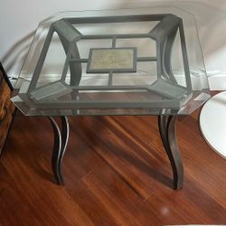 Glass End Table