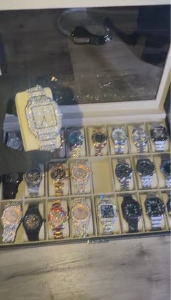 Luxury Designer Automatic Stainless Steel,Moissanite Style, and bust down Watches
