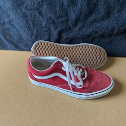 Vans Size 9 Red