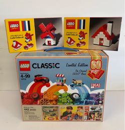 LEGO 60th Anniversary Limited Edition Sealed Sets (10715, (contact info removed), (contact info removed))
