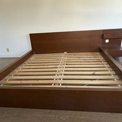 Ikea Malm King Bed Frame with side drawer