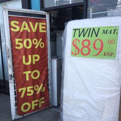 Twin Mattress Regular Reversible New 