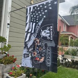 Raiders Flag Size 3ftx5ft 