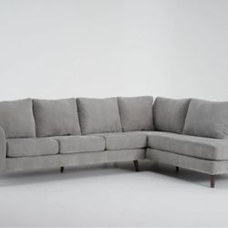 Canela II Dove 114" 2 Piece Sectional with Chaise 
